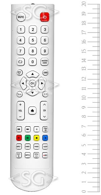 Пульт дистанционного управления для TELEFUNKEN JKT-106B-2-HOME белый