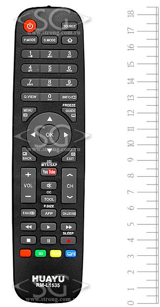 Пульт дистанционного управления для HAIER universal RM-L1535 ( корпус типа HTR-A10 переключение 7 кодов)) блистер