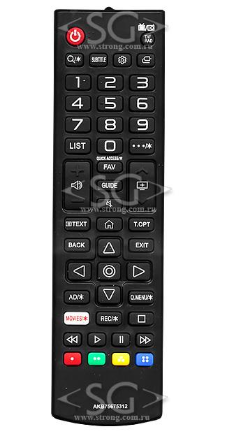 Пульт дистанционного управления для LG AKB75675312