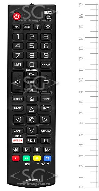 Пульт дистанционного управления для LG AKB75675321