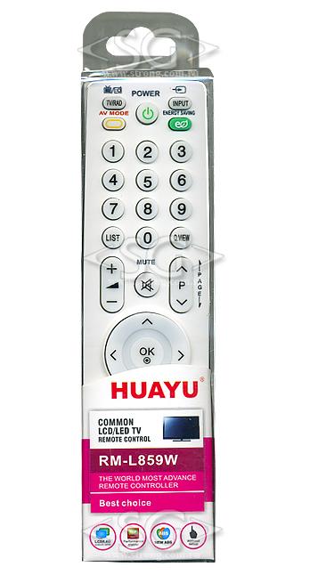 Пульт дистанционного управления для LG universal RM-L859W белый (корпус типа AKB69680403 lcd) блистер