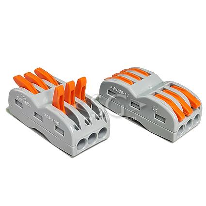 Соединитель клеммный PCT-223 (аналог WAGO 222-413D) 6 контактов