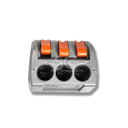 Соединитель клеммный PCT-223 (аналог WAGO 222-413D) 6 контактов