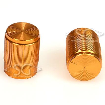 Ручка для переменных резисторов М6T13/17Y2-0-1 металл, gold, круглая с риской