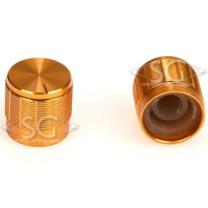 Ручка для переменных резисторов М6T15/15Y2-0-1 металл, gold, круглая с риской