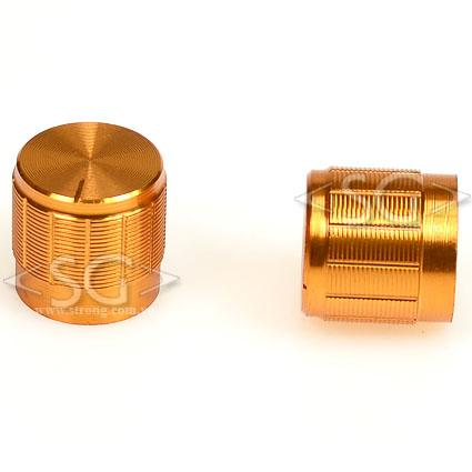 Ручка для переменных резисторов М6T15/15Y2-0-1 металл, gold, круглая с риской