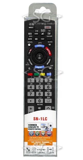 Пульт дистанционного управления для SONY universal SN-1LC (корпус типа RM-ED58 3D, NETFLIX, YOUTUBE, с функцией обучения)блистер