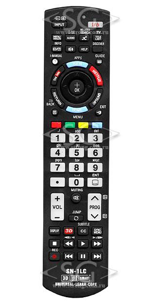 Пульт дистанционного управления для SONY universal SN-1LC (корпус типа RM-ED58 3D, NETFLIX, YOUTUBE, с функцией обучения)блистер