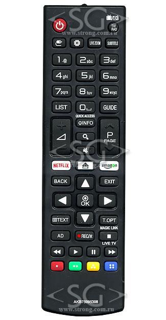 Пульт дистанционного управления для LG AKB75095308 ( AKB75375608) Netflix, Amazon