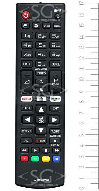 Пульт дистанционного управления для LG AKB75095308 ( AKB75375608) Netflix, Amazon