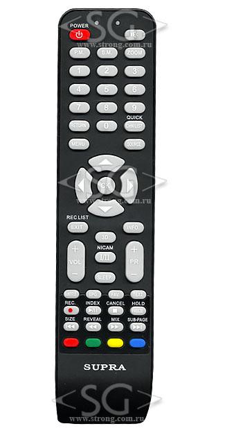 Пульт дистанционного управления для TELEFUNKEN JH-11490 tvTF-LED19S13и др./ERISSON JH-11490 tv 32LES69и др/SUPRA STV-LC32660WL00 с надписью "SUPRA" под оригинал
