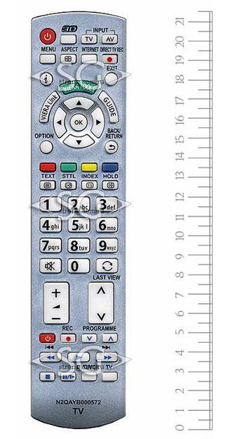 Пульт дистанционного управления для PANASONIC N2QAYB000572 3D VIERA