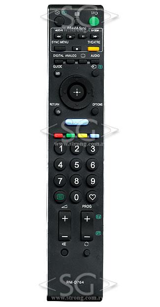 Пульт дистанционного управления для SONY universal RM-D764 (корпус типа RM-ED011 lcd чёрный) блистер