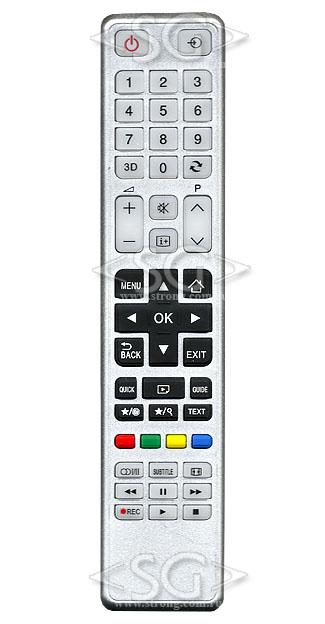 Пульт дистанционного управления для TOSHIBA universal RM-L1278 (корпус типа CT-8040 3D) блистер