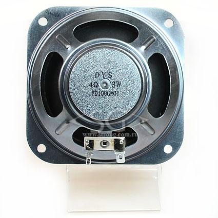 Громкоговоритель ( динамик) YD100G-01 (100*h41*откр. магн. 45мм) 4 Om 3W мет.уши (3ГДШ-7)