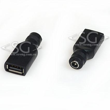 ���������� ������ 5,5/2,1 �� �� ������ USB 2,0 ������