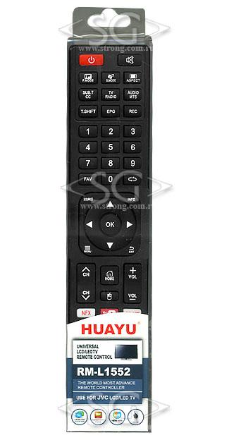 Пульт дистанционного управления для JVC universal RM-L1552 (корпус типа RM-C3401, mouse, yuotube, netflix) блистер