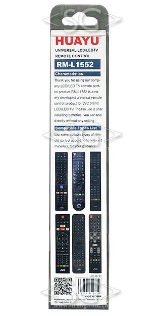 Пульт дистанционного управления для JVC universal RM-L1552 (корпус типа RM-C3401, mouse, yuotube, netflix) блистер