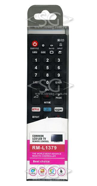 Пульт дистанционного управления для LG universal RM-L1379 (корпус типа AKB75095308 (NETFLIX, AMAZON, 3D, SMART) (блистер)