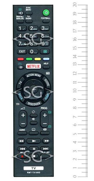 Пульт дистанционного управления для SONY RMT-TX100D NETFLIX