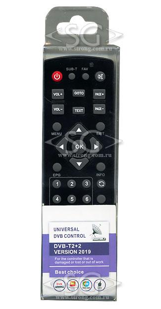 Пульт дистанционного управления универсальный для DVB-T2+2 ресиверов ver.2019 блистер