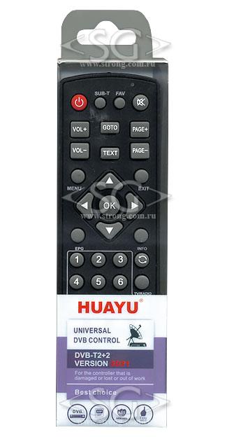 Пульт дистанционного управления универсальный для DVB-T2+2 ресиверов ver2021 (инст.на русс.яз. с цв.фото)блистер