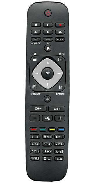 Пульт дистанционного управления для PHILIPS 996590006194 (398GR8BD5NTPHT) (заменит 996590000449 )
