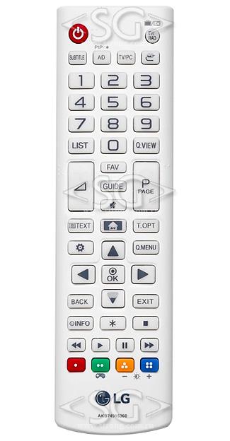 Пульт дистанционного управления для LG AKB74915360 белый Smart pip (=AKB74915346) /orig./