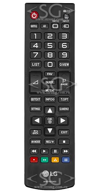 Пульт дистанционного управления для LG AKB74475403 (=AKB73715679) /orig./