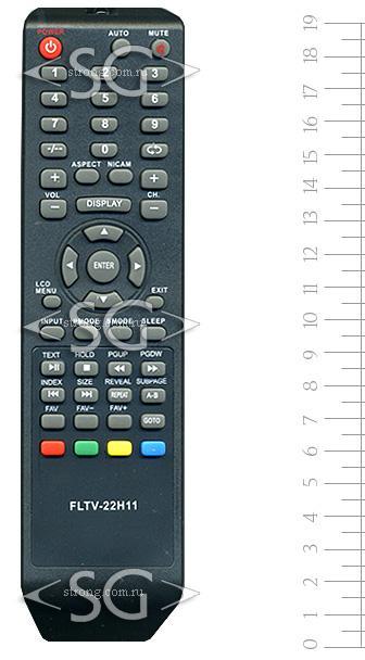 Пульт дистанционного управления для FUSION tv FLTV-22H11 и др./SUPRA STV-LC2622W/Errison 22LEN60/Akai LEA-24N20P/Izumi TLE19H750