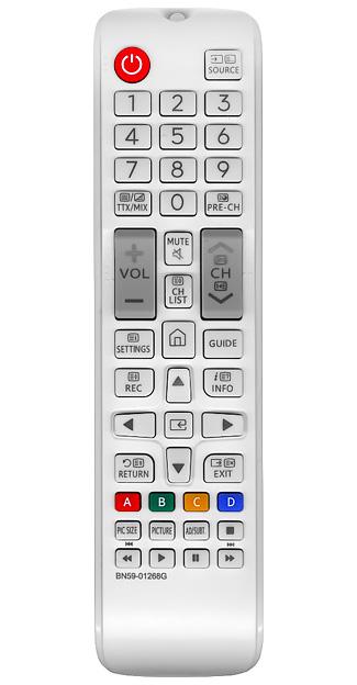 Пульт дистанционного управления для SAMSUNG BN59-01268G белый (= BN59-01268D чёрный)