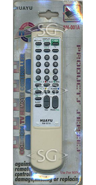 ����� �������������� ���������� ��� SONY universal RM-001A (������ ���� RM-870 �����) �������