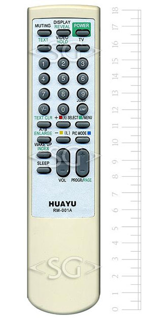 ����� �������������� ���������� ��� SONY universal RM-001A (������ ���� RM-870 �����) �������