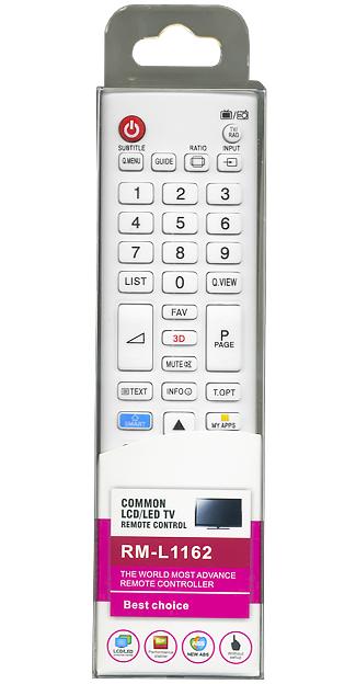 Пульт дистанционного управления для LG universal RM-L1162W белый (корпус типа AKB73715601smart. 3D) блистер