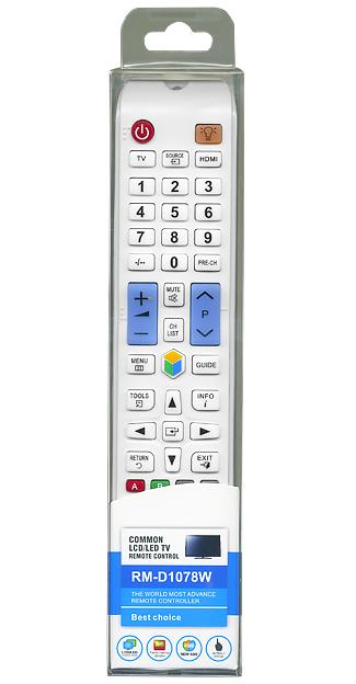 Пульт дистанционного управления для SAMSUNG universal RM-D1078W (корпус типа AA59-00560A smart. 3D. белый) блистер