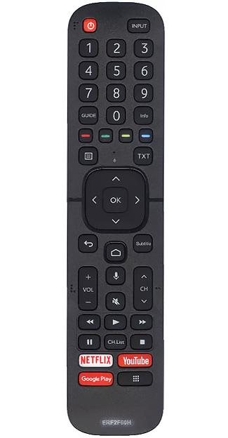 Пульт дистанционного управления для HISENSE ERF2F60H (ERF2E60H) голос