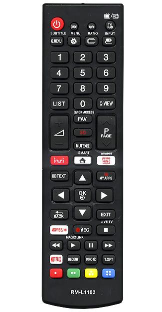 Пульт дистанционного управления для LG universal RM-L1163 (корпус типа AKB75095312 ivi smart. 3D) блистер