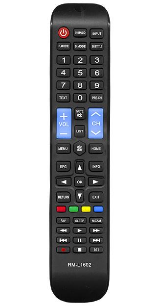 Пульт дистанционного управления для AKAI universal RM-L1602(корпус типа CX-509)переключение 67-и кодов(блистер)