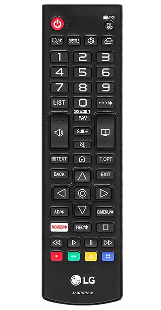 Пульт дистанционного управления для LG AKB75675312 /orig./
