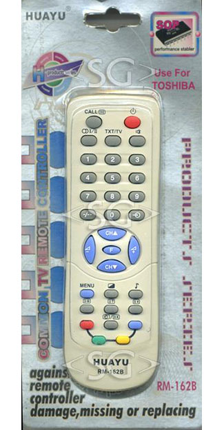 ����� �������������� ���������� ��� TOSHIBA universal RM-162B (������ ���� CT-90119) � �������