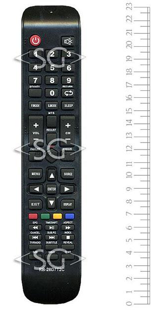 Пульт дистанционного управления для RUBIN tv RB-28D7T2C и др. (REC)/ Hyundai /DEXP CX509-DTV REC