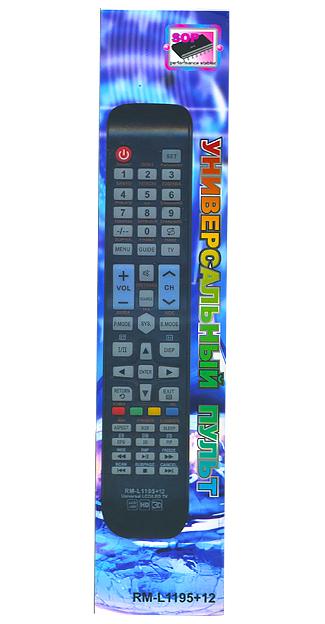 Пульт дистанционного управления универсальный для TV(весь китай) RM-L1195+12(корп.типа SAM AA59-00581A(ин.на рус.яз.с цв.фот)