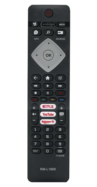 Пульт дистанционного управления для PHILIPS universal RM-L1660 (корпус типа996599002562) в коробке