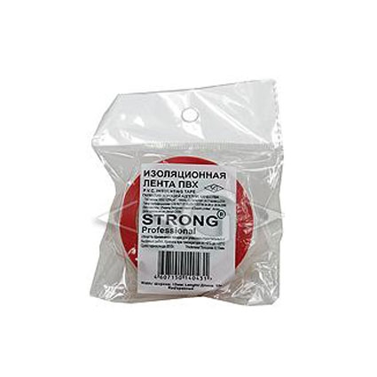 Изолента ПВХ Professional 0,13/15mm/10m красная