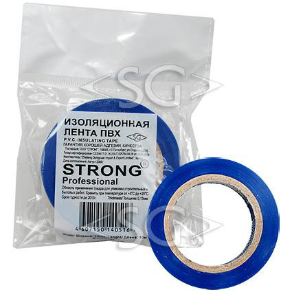 Изолента ПВХ Professional 0,13/15mm/10m синяя