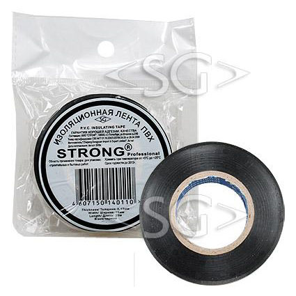 Изолента ПВХ Professional 0,13/19mm/25m чёрная