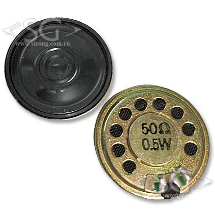Громкоговоритель ( динамик) YD30-03M (30*h5*магн.N35) 50 Om 0,5W, металл
