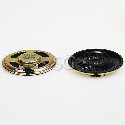 Громкоговоритель ( динамик) YD40-03M (40*h5*магн.N35) 50 Om 0,5W, металл