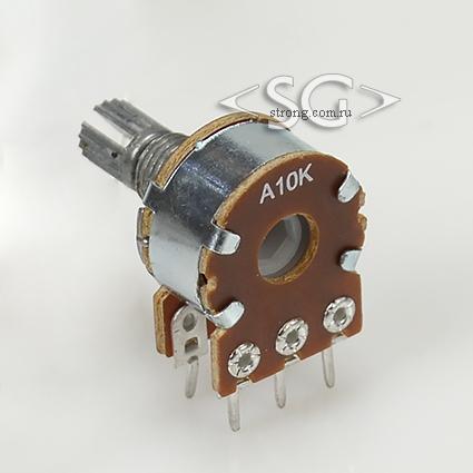 СП3-500"e"М 10 кОм А вал Т/15 (импортная серия R16, WH148)