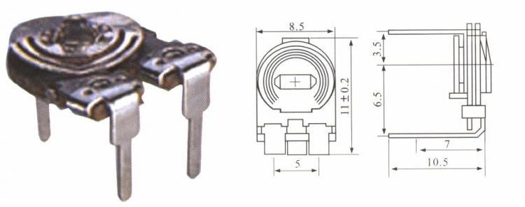 сопротивл. подстроечное WH188B 22K Lin